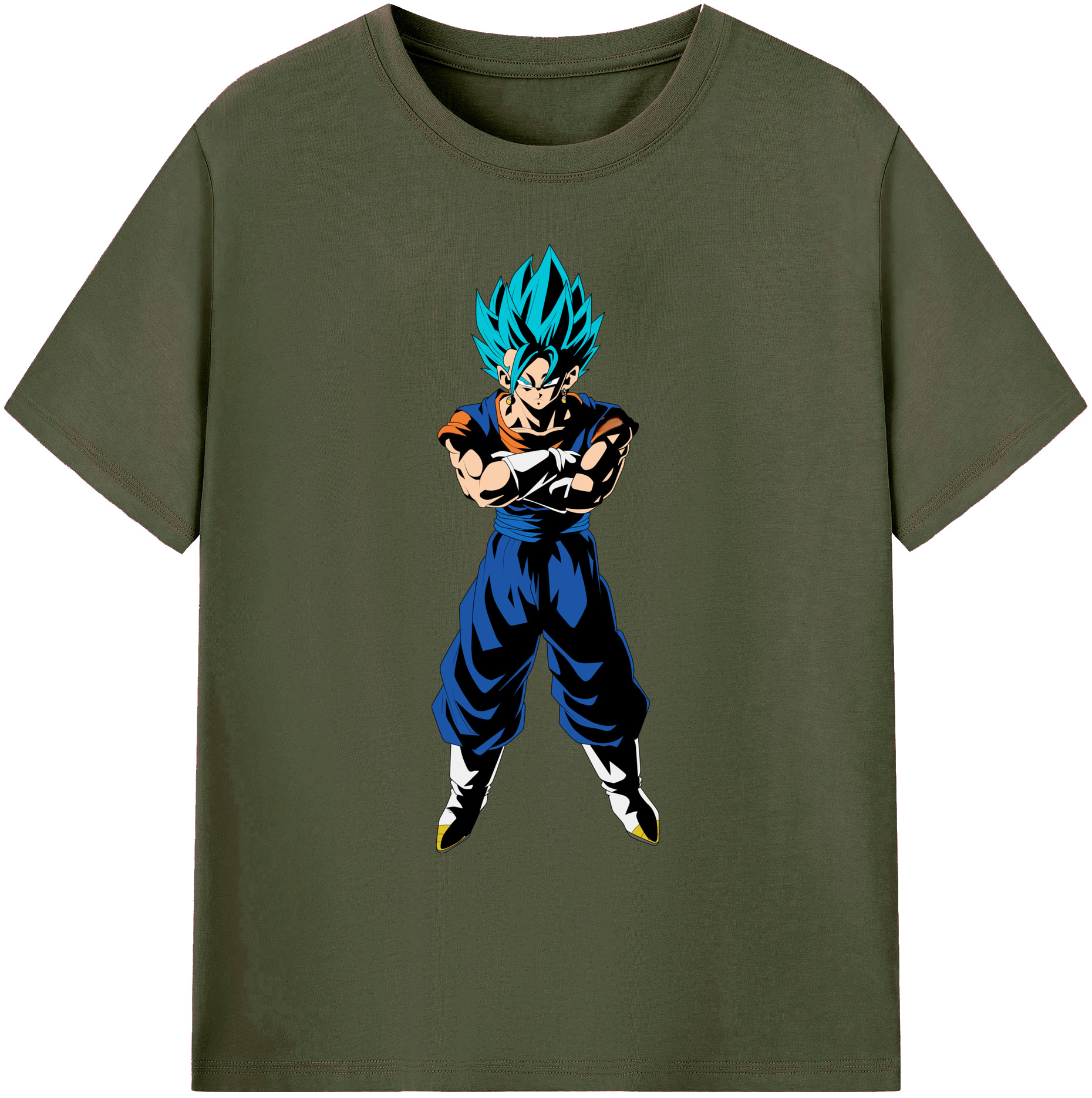 （画像用） ドラゴンボール ベジット DRAGON BALL Vegetto 綿100％ メンズ半袖Tシャツ｜肌触りやわらか＆通気性